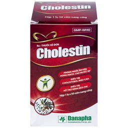 Thuốc Cholestin Danapha phòng ngừa xơ vữa động mạch, cao huyết áp (50 viên)