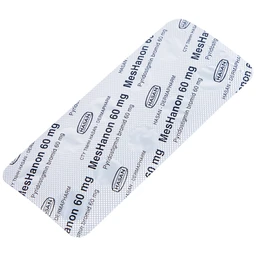 Viên nén MesHanon 60mg Hasan điều trị nhược cơ, tắt ruột do liệt ruột và bí tiểu sau phẫu thuật (3 vỉ x 10 viên)