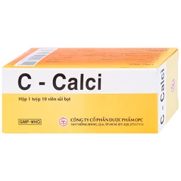 Viên sủi C-Calci OPC phòng và điều trị tình trạng thiếu Vitamin C và Calci (10 viên)