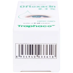 Thuốc nhỏ mắt Ofloxacin 0,3% Traphaco điều trị nhiễm trùng mắt, viêm kết mạc (6ml)