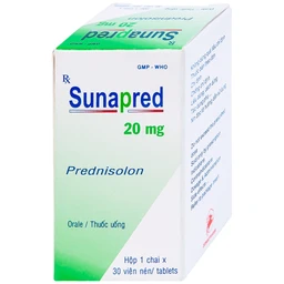 Thuốc Sunapred 20mg Donaipharm chống viêm, chống dị ứng (30 viên) 