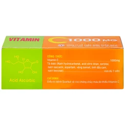 Viên sủi Vitamin C 1000mg OPC điều trị bệnh Scorbut và các chứng chảy máu do thiếu Vitamin C (10 viên)