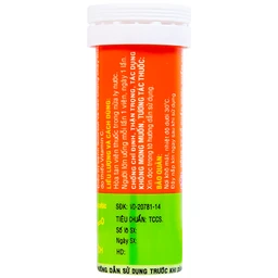 Viên sủi Vitamin C 1000mg OPC điều trị bệnh Scorbut và các chứng chảy máu do thiếu Vitamin C (10 viên)