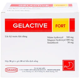 Hỗn dịch uống Gelactive Fort Hasan làm dịu các triệu chứng trong rối loạn tiêu hóa (30 gói x 10ml)