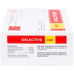 Hỗn dịch uống Gelactive Fort Hasan làm dịu các triệu chứng trong rối loạn tiêu hóa (30 gói x 10ml)
