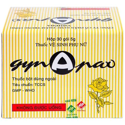 Thuốc vệ sinh phụ nữ Gynapax Vidipha hỗ trợ vệ sinh và tẩy trùng niêm mạc phụ khoa (30 gói x 5g)