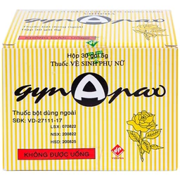 Thuốc vệ sinh phụ nữ Gynapax Vidipha hỗ trợ vệ sinh và tẩy trùng niêm mạc phụ khoa (30 gói x 5g)