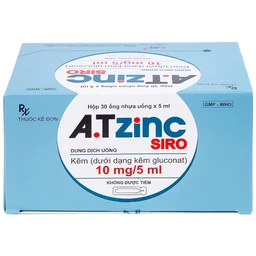 Siro A.Tzinc 10mg/5ml An Thiên phòng ngừa và điều trị thiếu kẽm (30 ống)