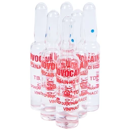 Dung dịch tiêm Novocain 3% Vinphaco gây tê tiêm thấm, gây tê vùng, gây tê tủy sống (100 ống x 2ml) 