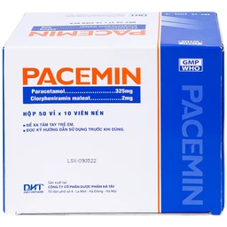 Viên nén Pacemin Hataphar điều trị triệu chứng đau đầu, sổ mũi, hắt hơi, giảm đau nhẹ (50 vỉ x 10 viên)