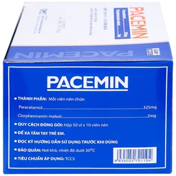 Viên nén Pacemin Hataphar điều trị triệu chứng đau đầu, sổ mũi, hắt hơi, giảm đau nhẹ (50 vỉ x 10 viên)