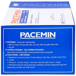 Viên nén Pacemin Hataphar điều trị triệu chứng đau đầu, sổ mũi, hắt hơi, giảm đau nhẹ (50 vỉ x 10 viên)