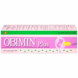 Viên bổ sung vitamin và khoáng chất cho phụ nữ mang thai Obimin Plus (6 vỉ x 5 viên)