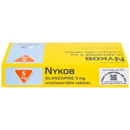 Viên nén Nykob 5mg Genepharm SA điều trị tâm thần phân liệt (4 vỉ x 7 viên)