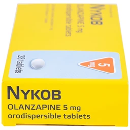 Viên nén Nykob 5mg Genepharm SA điều trị tâm thần phân liệt (4 vỉ x 7 viên)