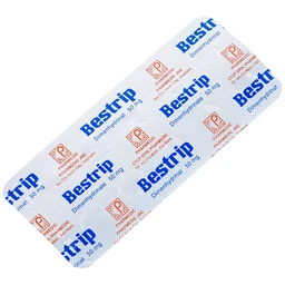 Thuốc Bestrip 50mg Pharmedic phòng và điều trị các chứng buồn nôn do say tàu xe (3 vỉ x 10 viên)