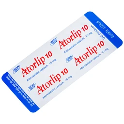 Thuốc Atorlip 10mg DHG điều trị tăng cholesterol toàn phần, tăng LDL-cholesterol (3 vỉ x 10 viên)