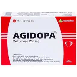 Thuốc Agidopa Agimexpharm điều trị tăng huyết áp (2 vỉ x 10 viên)