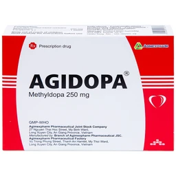 Thuốc Agidopa Agimexpharm điều trị tăng huyết áp (2 vỉ x 10 viên)