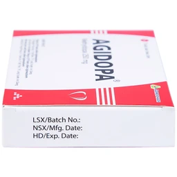 Thuốc Agidopa Agimexpharm điều trị tăng huyết áp (2 vỉ x 10 viên)