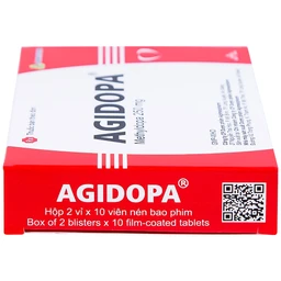 Thuốc Agidopa Agimexpharm điều trị tăng huyết áp (2 vỉ x 10 viên)