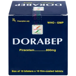 Thuốc Dorabep 800mg Đông Nam điều trị triệu chứng chóng mặt (10 vỉ x 10 viên)