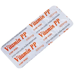 Thuốc Vitamin PP 500mg Mekophar điều trị bệnh pellagra (10 vỉ x 10 viên)