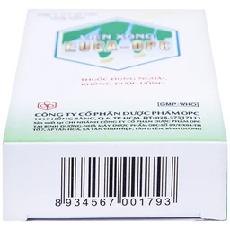 Viên xông Euca-OPC điều trị cảm mạo, cảm cúm, sát trùng mũi họng (2 vỉ x 10 viên)