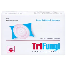 Thuốc Trifungi Pymepharco điều trị nhiễm nấm Candida ở miệng - họng (1 vỉ x 4 viên)