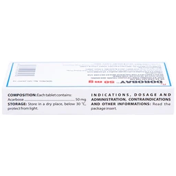 Thuốc Dorobay 50mg Domesco điều trị đái tháo đường típ 2 (3 vỉ x 10 viên)