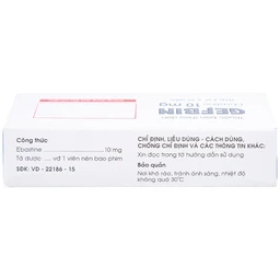 Thuốc Gefbin Medisun điều trị viêm mũi dị ứng, mề đay vô căn mạn tính (3 vỉ x 10 viên)