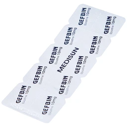 Thuốc Gefbin Medisun điều trị viêm mũi dị ứng, mề đay vô căn mạn tính (3 vỉ x 10 viên)