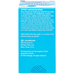 Thuốc nhỏ mắt Optive Allergan giảm nóng, kích ứng và khó chịu do khô mắt (15ml)