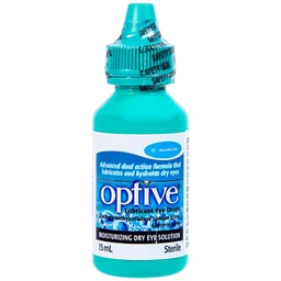Thuốc nhỏ mắt Optive Allergan giảm nóng, kích ứng và khó chịu do khô mắt (15ml)