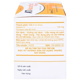 Siro A.T Ascorbic An Thiên bổ sung vitamin C, phòng và điều trị bệnh scorbut (30 ống x 10ml)