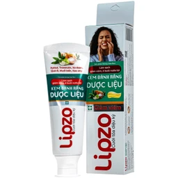 Kem đánh răng dược liệu Lipzo làm sạch, giảm viêm, giảm ê buốt nướu lợi (110g)