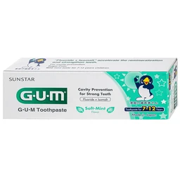 Kem đánh răng Sunstar Gum cho bé 7-12 tuổi, hương bạc hà 70g
