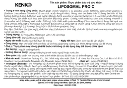 Viên uống Liposomal Pro C Kenko giúp tăng cường đề kháng, hạn chế oxy hóa và lão hóa (120 viên) 8