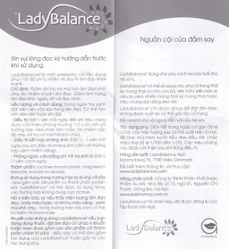 Viên đặt phụ khoa Ladybalance (1 vỉ x 12 viên) giảm khí hư, mùi hôi, khô ngứa, rát do viêm nhiễm âm đạo