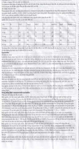 Thuốc Lipocomb 10/10mg Egis Điều trị tăng cholesterol máu nguyên phát (3 vỉ x 10 viên) 19