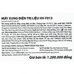 Máy massage (mát xa) xung điện trị liệu Omron HV-F013 giúp giảm đau cơ và khớp
