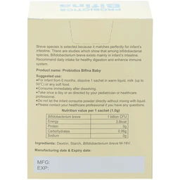 Men vi sinh giúp hệ vi sinh đường ruột khỏe mạnh, hỗ trợ tiêu hoá và tăng cường đề kháng cho trẻ Bifina Baby (30 gói)