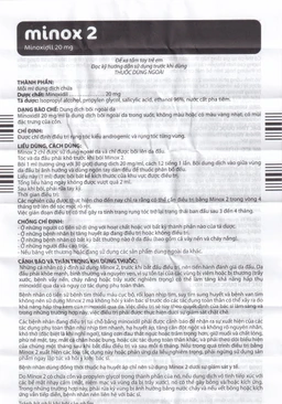 Thuốc Minox 20mg Edol điều trị rụng tóc kiểu androgenic và rụng tóc từng vùng (100ml)