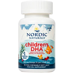Viên uống tốt cho não bộ của trẻ Nordic Naturals Children's DHA Strawberry Flavor (90 viên)