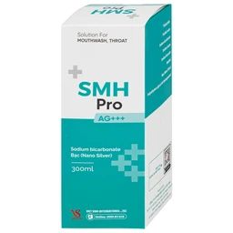 Nước súc miệng SMH Pro AG+++ 300ml Việt Sinh giúp vệ sinh răng, miệng, ngăn ngừa hôi miệng