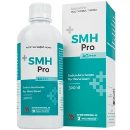 Nước súc miệng SMH Pro AG+++ 300ml Việt Sinh giúp vệ sinh răng, miệng, ngăn ngừa hôi miệng