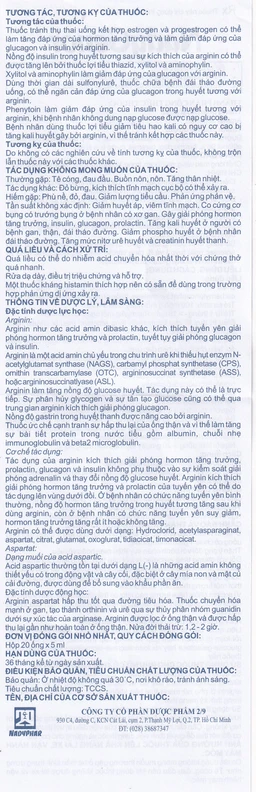 Thuốc NadyGenor 5ml Nadyphar điều trị duy trì tăng amoniac máu (20 ống)