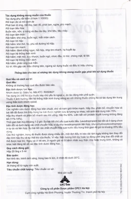 Dung dịch uống Novocough 6mg/ml CPC1HN điều trị triệu chứng ho (20 ống x 5ml)