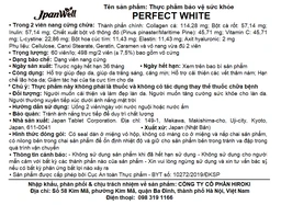 Viên uống hỗ trợ làm đẹp da, giúp da trắng sáng, cải thiện thâm nám, hạn chế lão hóa da Perfect White Jpanwell (60 viên)