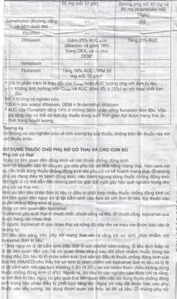 Thuốc Pms-Topiramate 25mg Pharmascience điều trị động kinh cục bộ, dự phòng đau nửa đầu (6 vỉ x 10 viên)